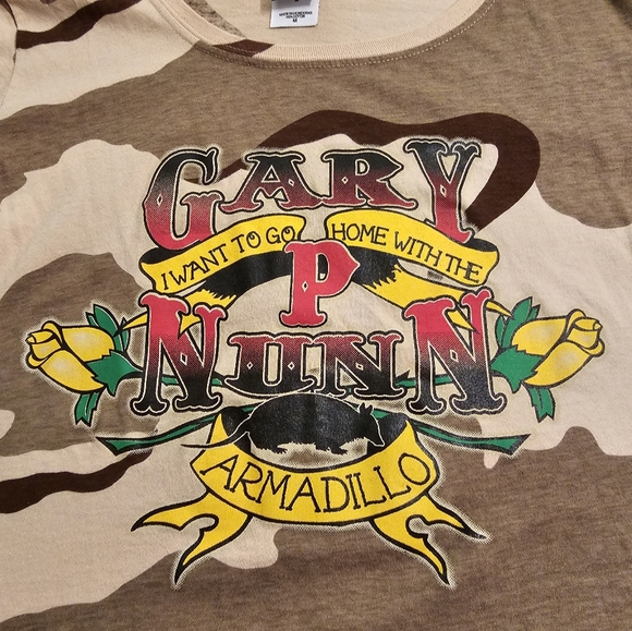 RARE Gary P. Nunn Camo Band T-Shirt (M) - Picture 3 of 5